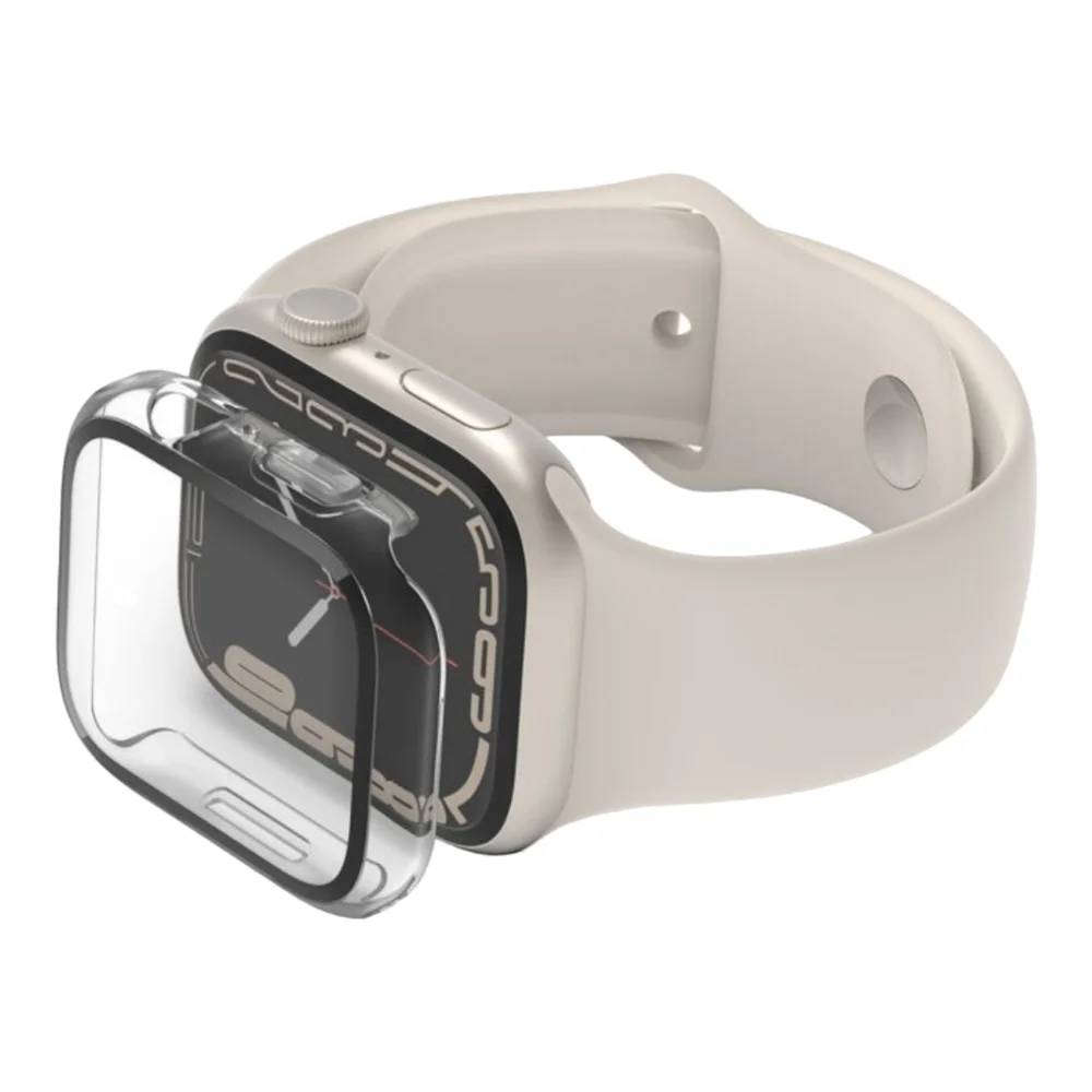 TemperedCurve 2-in-1 Treated Screen Protector + Bumper for Apple Watch Series 8